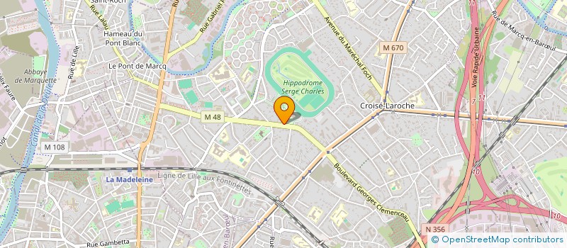 localisation de l'entreprise MADAME INES ADJEM à MARCQ-EN-BARŒUL