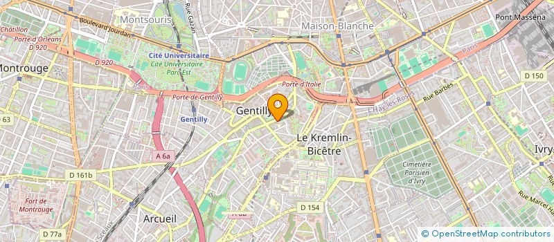 localisation de l'entreprise MADAME INES AFFES à GENTILLY