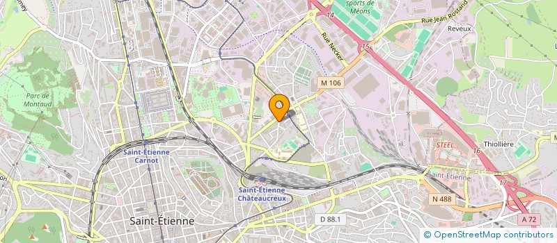 localisation de l'entreprise MADAME INES AHBOUR  SAINT-ETIENNE