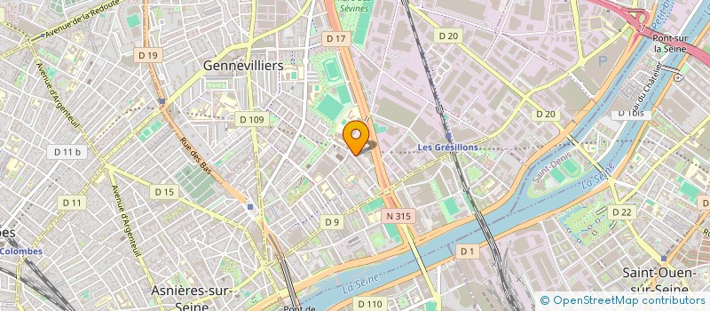 localisation de l'entreprise MADAME INES AIFA à GENNEVILLIERS