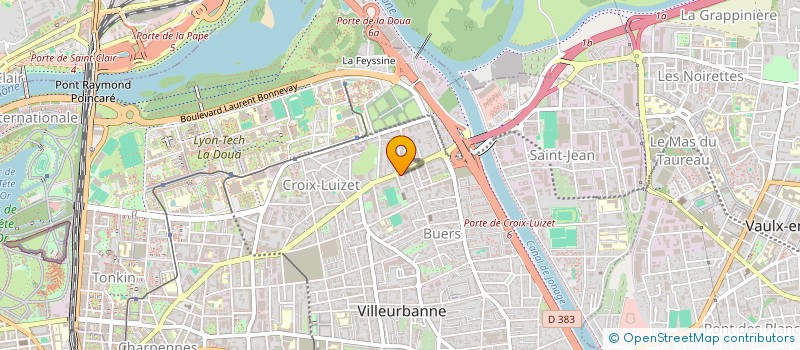 localisation de l'entreprise MADAME INES AKOUTEI  VILLEURBANNE