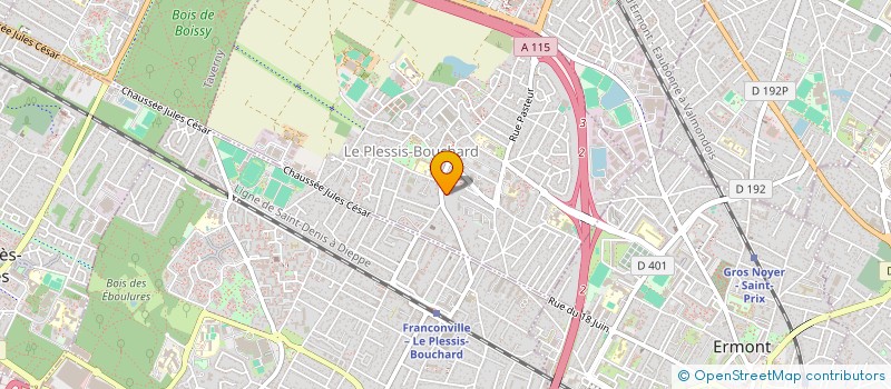 localisation de l'entreprise MADAME INES ALLALOU  LE PLESSIS-BOUCHARD