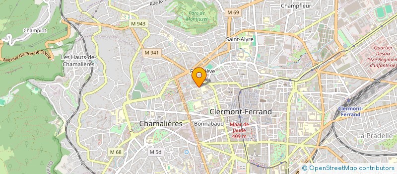 localisation de l'entreprise MADAME INES AMEUR  CLERMONT-FERRAND