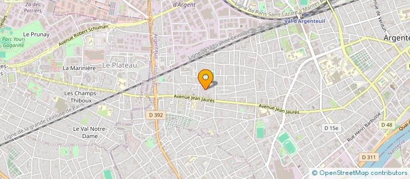 localisation de l'entreprise MADAME INES AMRIOUI  ARGENTEUIL