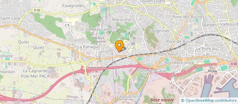 localisation de l'entreprise MADAME INES ANGULO  TOULON