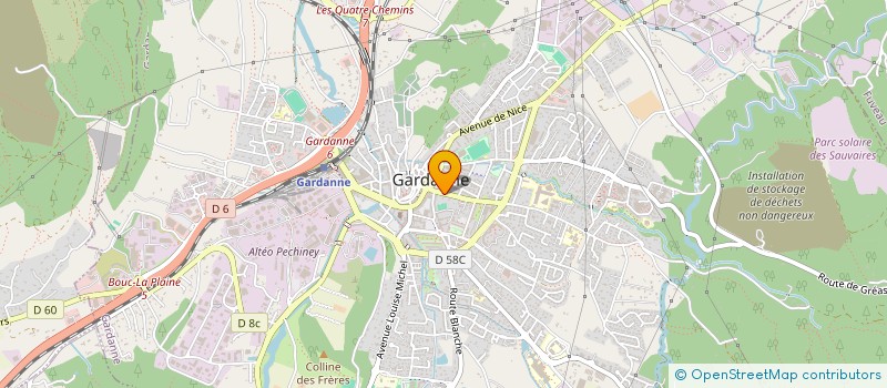 localisation de l'entreprise MADAME INES ATTOU à GARDANNE