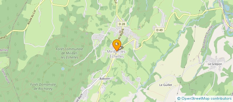 localisation de l'entreprise MADAME INES AUDOUARD  MIRIBEL-LES-ECHELLES