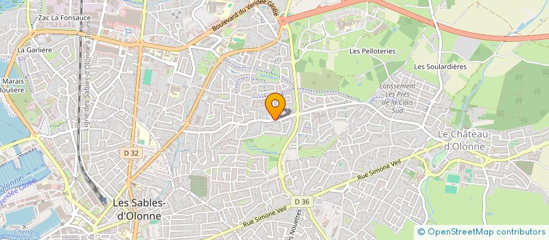 localisation de l'entreprise MADAME INES AUDUREAU GIRARD  LES SABLES-D'OLONNE