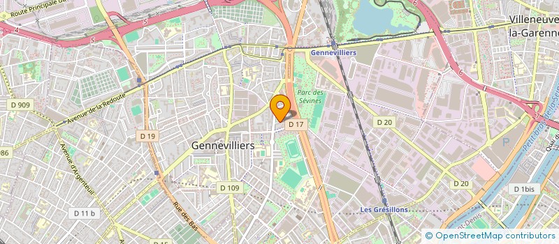 localisation de l'entreprise MADAME INES AYME  GENNEVILLIERS