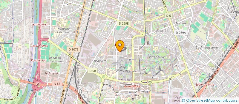 localisation de l'entreprise MADAME INES BADO  GRENOBLE