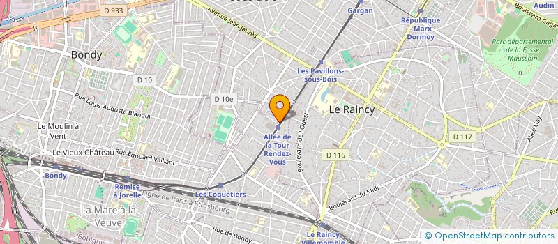 localisation de l'entreprise MADAME INES BAHROUNI  VILLEMOMBLE