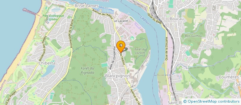 localisation de l'entreprise MADAME INES BARSACQ  ANGLET