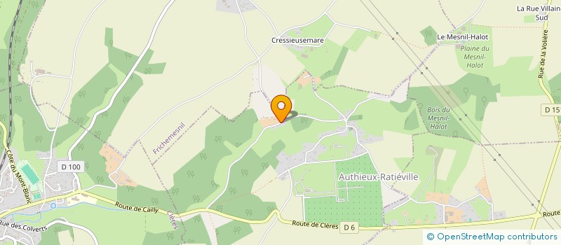 localisation de l'entreprise MADAME INES BAYOUDH  AUTHIEUX-RATIEVILLE