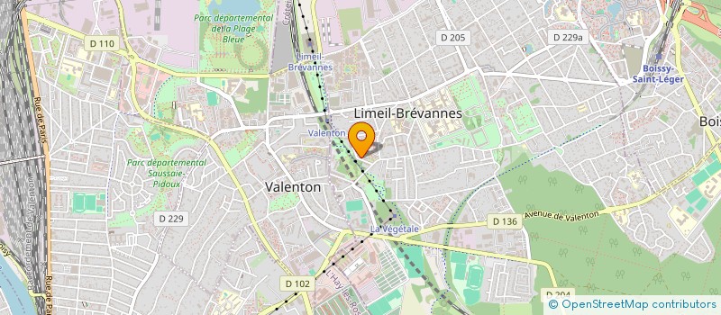 localisation de l'entreprise MADAME INES BELAKSIR  LIMEIL-BREVANNES