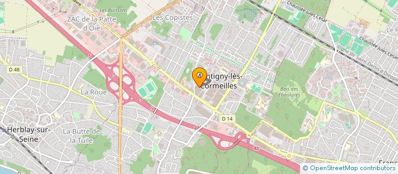localisation de l'entreprise MADAME INES BELHIBA à MONTIGNY-LES-CORMEILLES