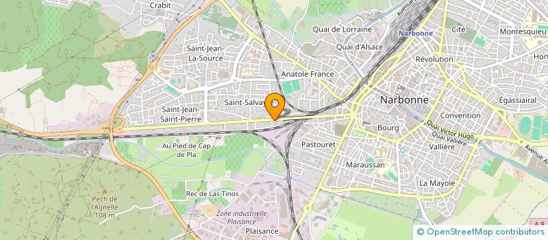 localisation de l'entreprise MADAME INES BELLARBI  NARBONNE