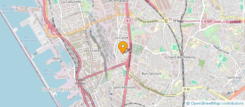 localisation de l'entreprise MADAME INES BENDRISS à MARSEILLE