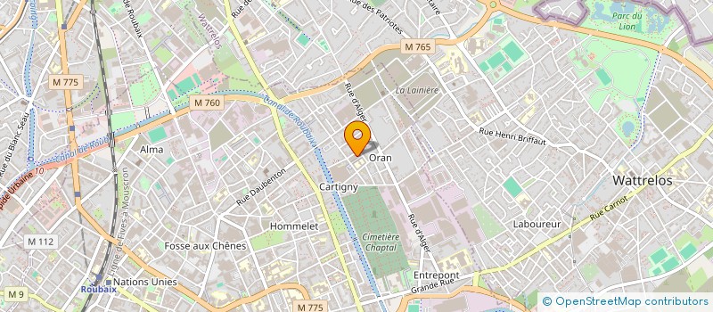 localisation de l'entreprise MADAME INES BENOUMEUR  ROUBAIX