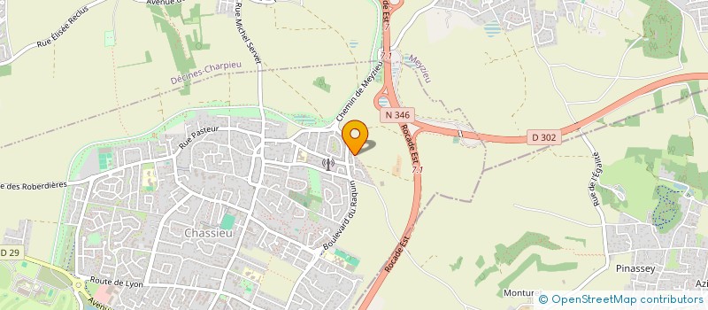 localisation de l'entreprise MADAME INES BENOUMEUR  CHASSIEU