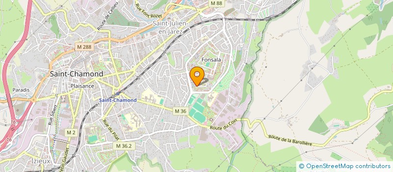 localisation de l'entreprise MADAME INES BENSADI  SAINT-CHAMOND