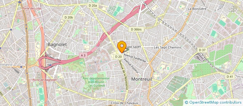 localisation de l'entreprise MADAME INES BERKANE à MONTREUIL