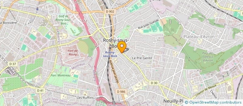 localisation de l'entreprise MADAME INES BOUKHRIS à ROSNY-SOUS-BOIS