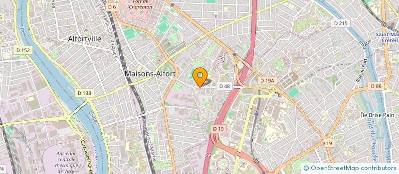 localisation de l'entreprise MADAME INES BOUNEMCHA  MAISONS-ALFORT