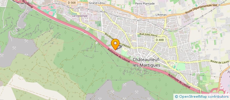 localisation de l'entreprise MADAME INES BOUNOUA  CHATEAUNEUF-LES-MARTIGUES