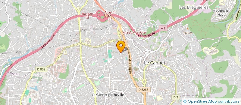localisation de l'entreprise MADAME INES BOUNOUNI à LE CANNET