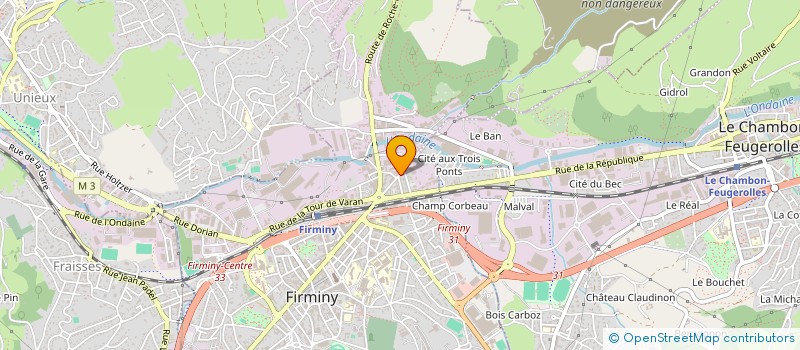 localisation de l'entreprise MADAME INES BOURAYE  FIRMINY