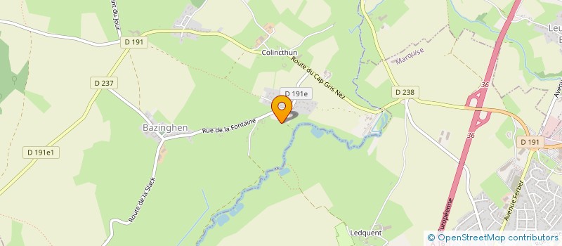 localisation de l'entreprise MADAME INES BOURQUIN  BAZINGHEN