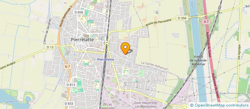 localisation de l'entreprise MADAME INES BOUTAAROURT  PIERRELATTE