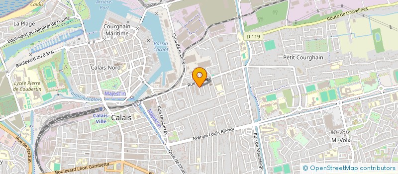 localisation de l'entreprise MADAME INES BRIEF  CALAIS