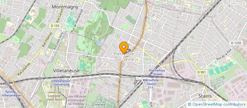 localisation de l'entreprise MADAME INES BRITO MORAIS  PIERREFITTE-SUR-SEINE