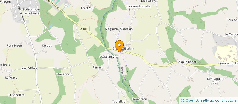 localisation de l'entreprise MADAME INES CARADEC  PLOUGONVEN