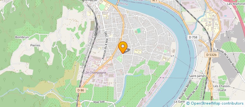 localisation de l'entreprise MADAME INES CARLE à TOURNON-SUR-RHONE