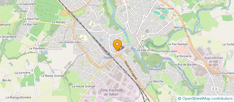 localisation de l'entreprise MADAME INES CASTILLA  CLISSON