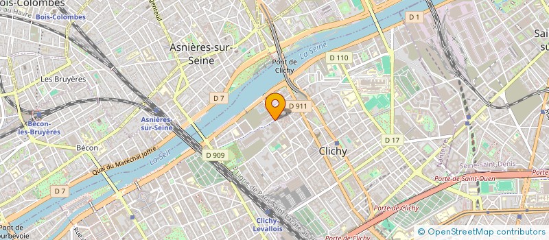 localisation de l'entreprise MADAME INES CENS à CLICHY