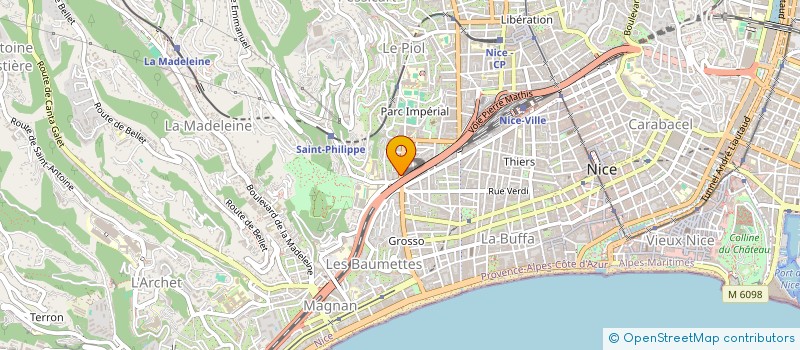 localisation de l'entreprise MADAME INES CHABBI  NICE