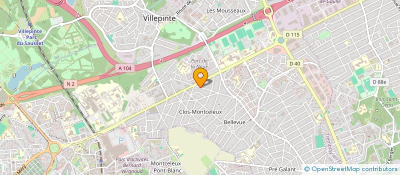 localisation de l'entreprise MADAME INES CHEURFA à VILLEPINTE