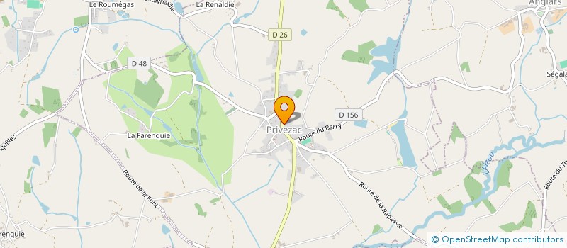 localisation de l'entreprise MADAME INES COMBETTES  PRIVEZAC