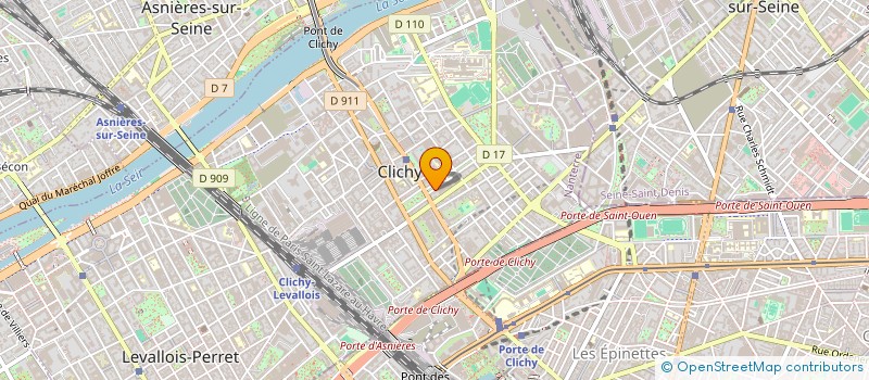 localisation de l'entreprise MADAME INES COPPIN  CLICHY