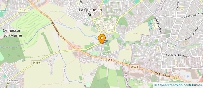 localisation de l'entreprise MADAME INES COULIBALY  LA QUEUE-EN-BRIE