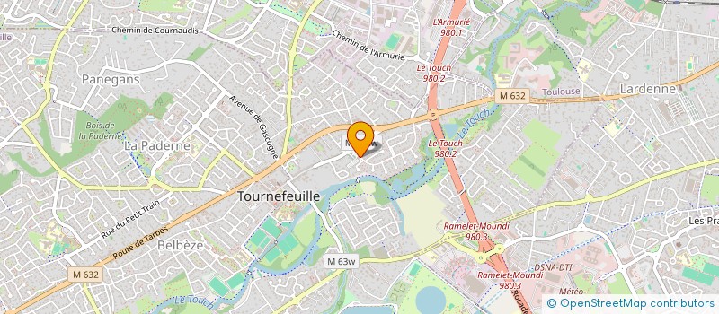 localisation de l'entreprise MADAME INES COURTY  TOURNEFEUILLE