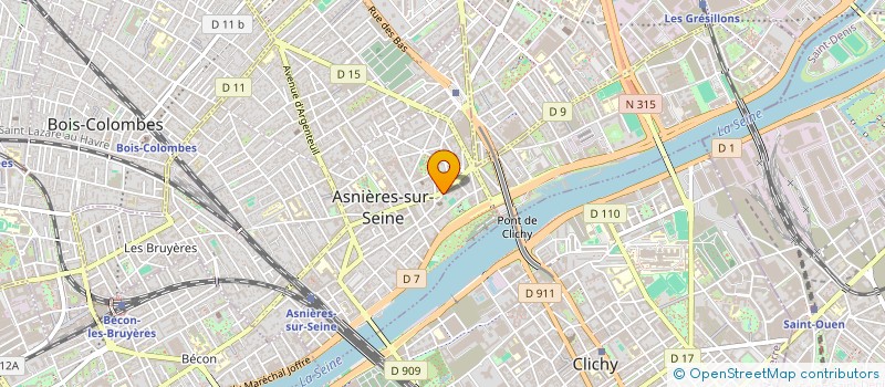 localisation de l'entreprise MADAME INES COUTO à ASNIERES-SUR-SEINE