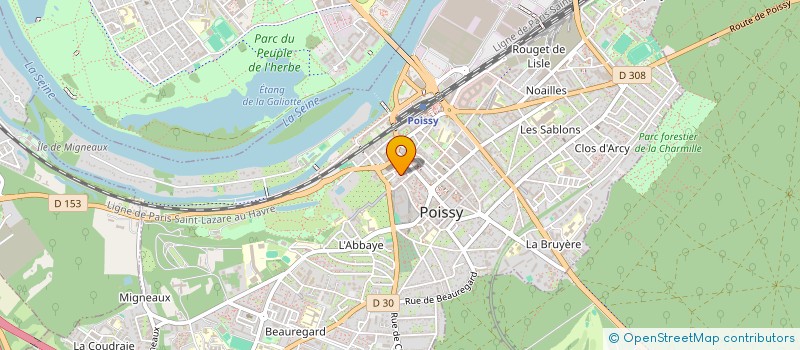 localisation de l'entreprise MADAME INES CREVIN  POISSY