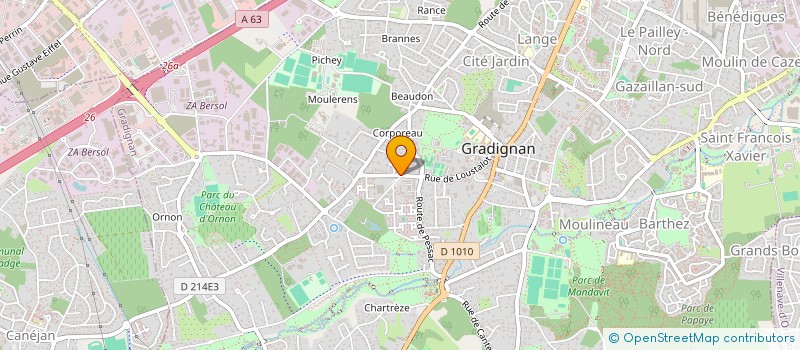 localisation de l'entreprise MADAME INES DALON  GRADIGNAN