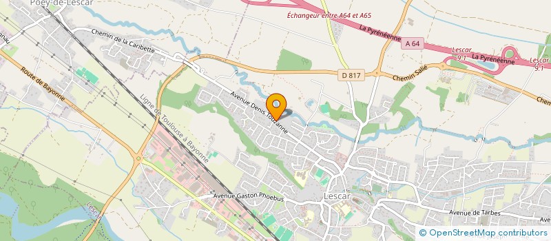 localisation de l'entreprise MADAME INES DALOT  LESCAR