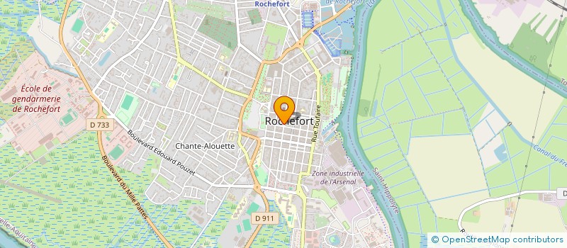 localisation de l'entreprise MADAME INES DE LAPARRE DE SAINT-SERNIN  ROCHEFORT