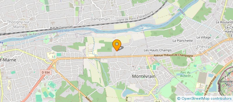 localisation de l'entreprise MADAME INES DE SOUSA  MONTEVRAIN